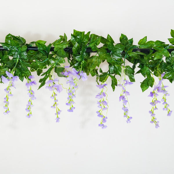 Party Decor Floral Vine Set of 2 Purple - Artificial flower | Flower for vase | Home decor item | Room decoration item