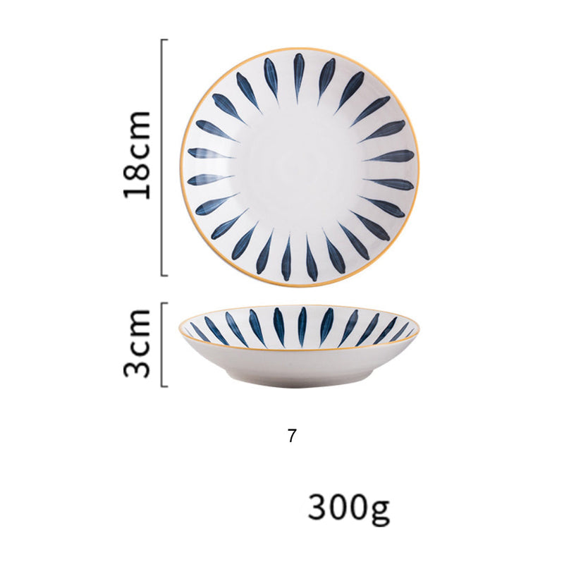 Nitori Ceramic Deep Plate Medium 7inch - Serving plate, snack plate, dessert plate | Plates for dining & home decor