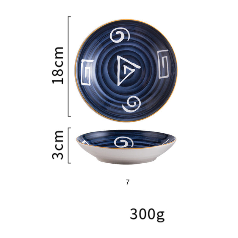 Nitori Ceramic Deep Plate Medium 7inch - Serving plate, snack plate, dessert plate | Plates for dining & home decor