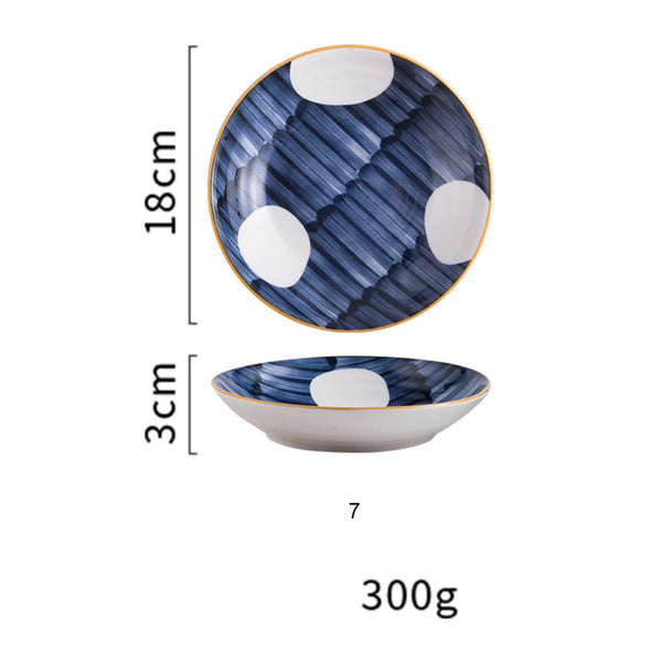 Nitori Ceramic Deep Plate Medium 7inch - Serving plate, snack plate, dessert plate | Plates for dining & home decor