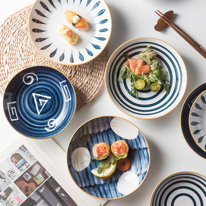 Nitori Ceramic Deep Plate Medium 7inch - Serving plate, snack plate, dessert plate | Plates for dining & home decor