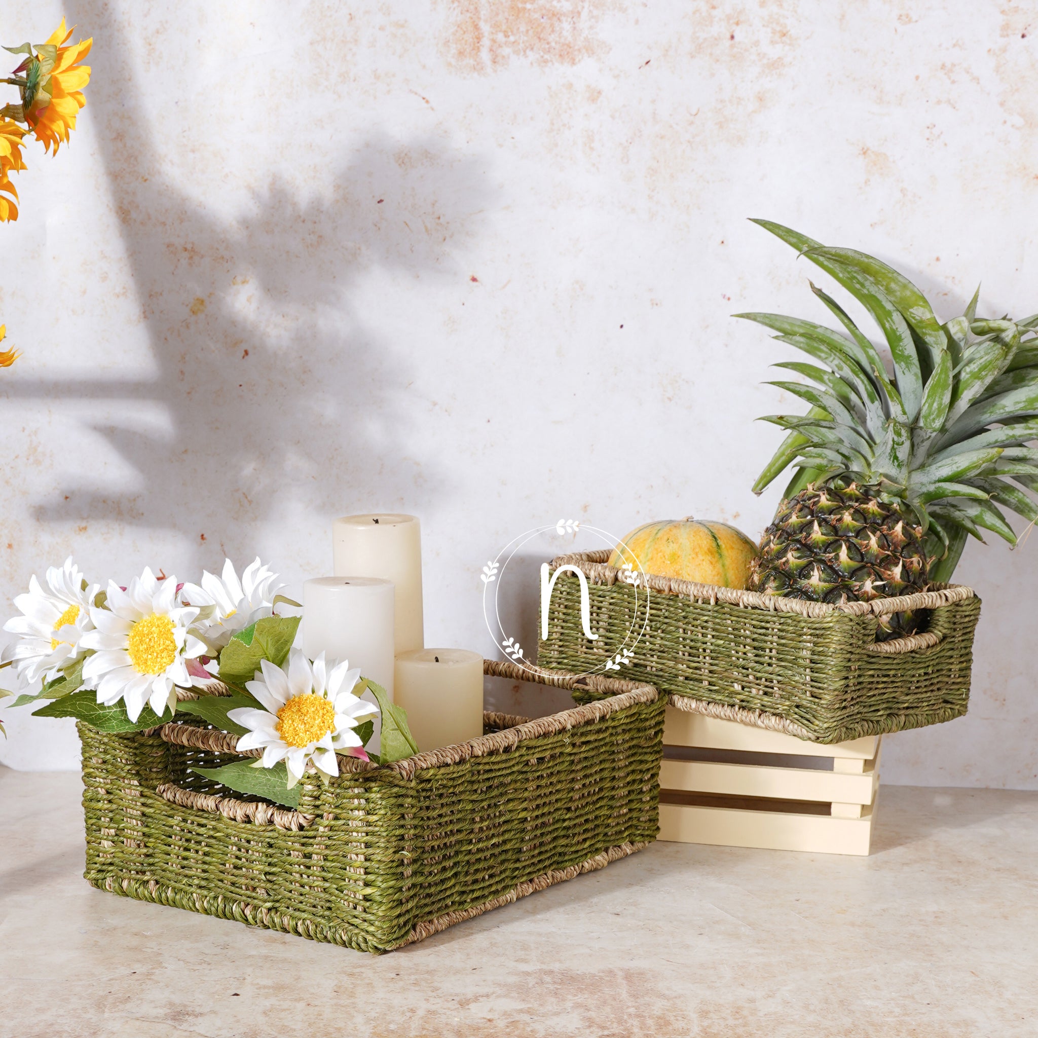 Sabai Grass Baskets Set