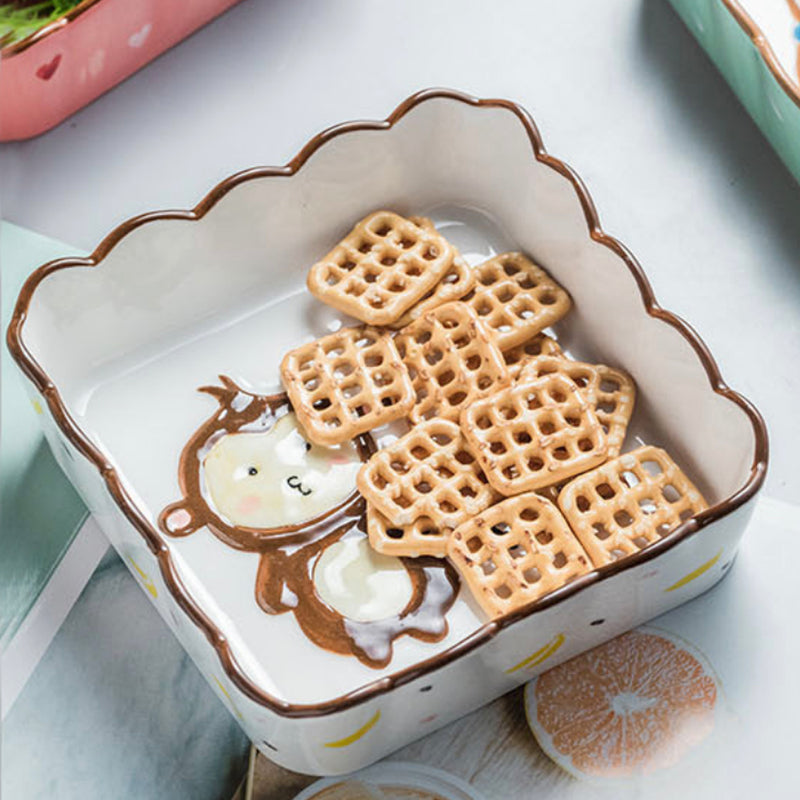 Safari Bowls Fiesta 500 ml - Bowl,ceramic bowl, snack bowls, curry bowl, popcorn bowls | Bowls for dining table & home decor