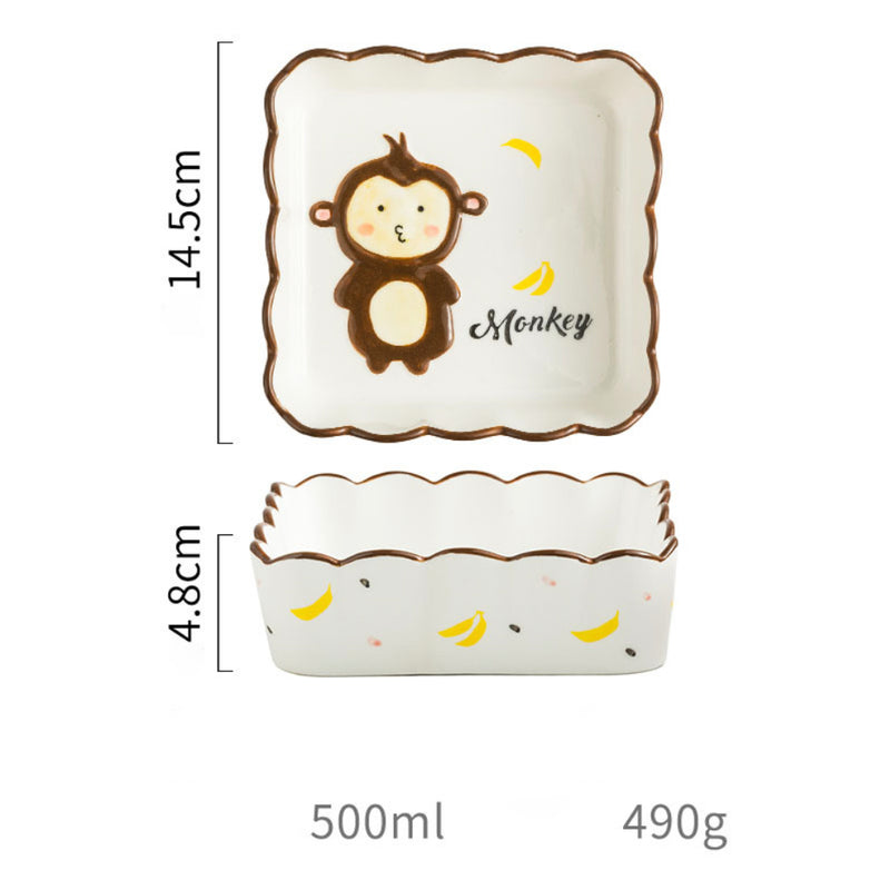 Safari Bowls Fiesta 500 ml - Bowl,ceramic bowl, snack bowls, curry bowl, popcorn bowls | Bowls for dining table & home decor