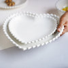 Scalloped Plate Heart - Serving plate, snack plate, dessert plate | Plates for dining & home decor