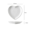 Scalloped Plate Heart - Serving plate, snack plate, dessert plate | Plates for dining & home decor