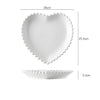 Scalloped Plate Heart - Serving plate, snack plate, dessert plate | Plates for dining & home decor