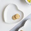Scalloped Plate Heart - Serving plate, snack plate, dessert plate | Plates for dining & home decor