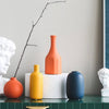 Short Vase Yellow - Flower vase for home decor, office and gifting | Home decoration items