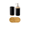 Black Bath Accessory Set