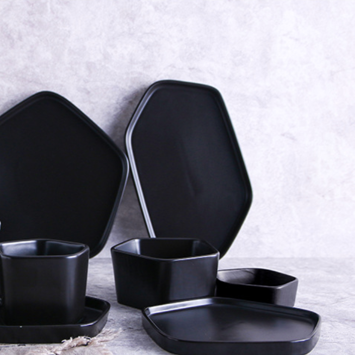 Pentagon Serving Plates - Ceramic platter, serving platter, fruit platter | Plates for dining table & home decor