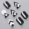 Geometric Black and White Hook - Wall hook/wall hanger for wall decoration & wall design | Home & room decoration ideas
