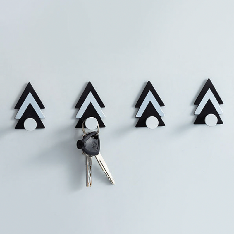 Geometric Black and White Hook - Wall hook/wall hanger for wall decoration & wall design | Home & room decoration ideas