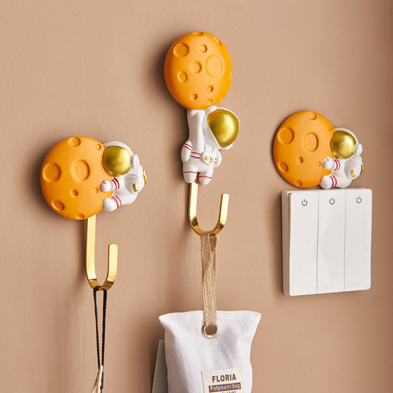 Moon and Astronaut Wall Hook - Wall hook/wall hanger for wall decoration & wall design | Home & room decoration ideas