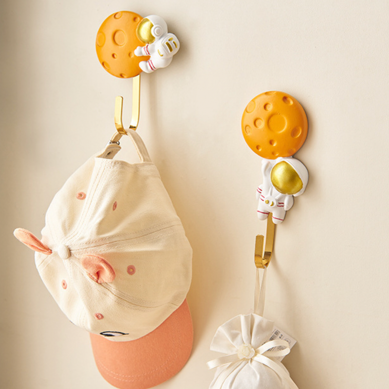 Moon and Astronaut Wall Hook - Wall hook/wall hanger for wall decoration & wall design | Home & room decoration ideas