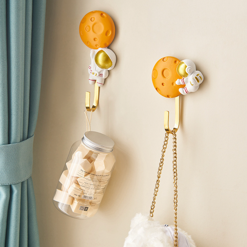 Moon and Astronaut Wall Hook - Wall hook/wall hanger for wall decoration & wall design | Home & room decoration ideas