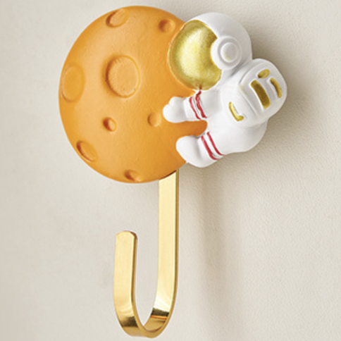 Moon and Astronaut Wall Hook - Wall hook/wall hanger for wall decoration & wall design | Home & room decoration ideas