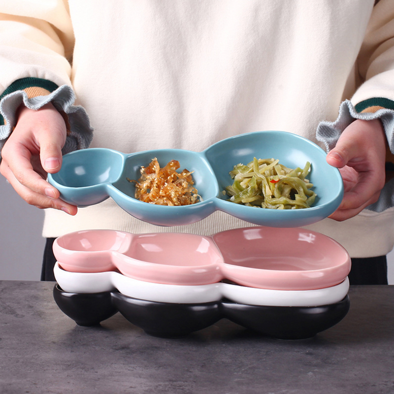 Sectioned Dish - Bowls, serving bowls, snack serving bowls, section bowls, fancy serving bowls, small serving bowls | Bowls for dining table & home decor