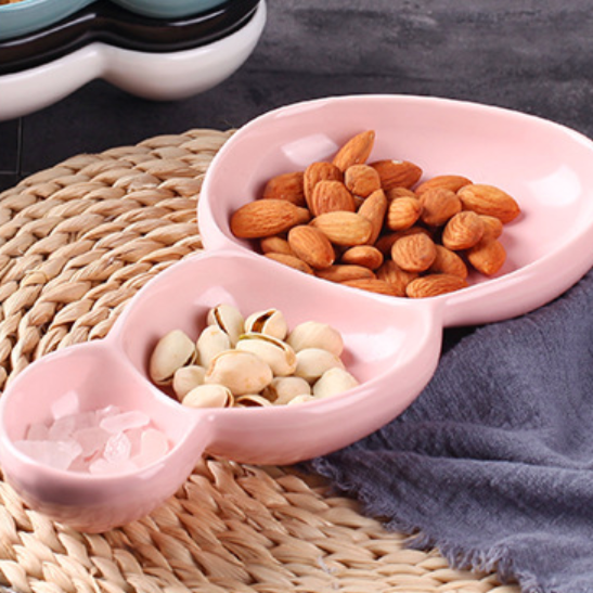 Sectioned Dish - Bowls, serving bowls, snack serving bowls, section bowls, fancy serving bowls, small serving bowls | Bowls for dining table & home decor
