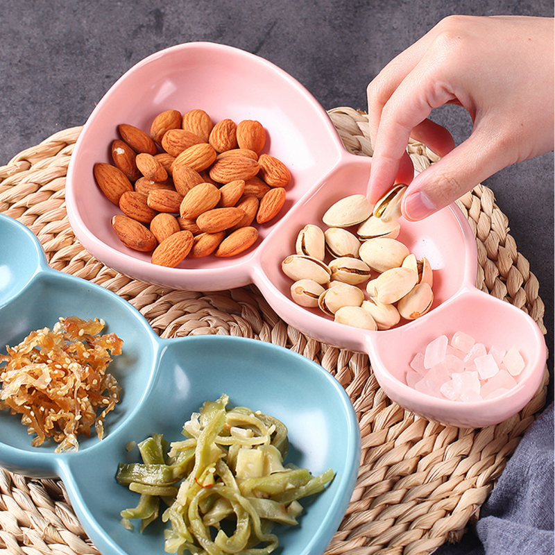 Sectioned Dish - Bowls, serving bowls, snack serving bowls, section bowls, fancy serving bowls, small serving bowls | Bowls for dining table & home decor