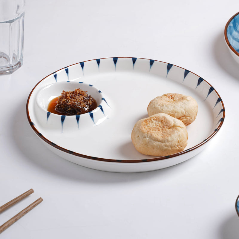 Sectioned Plate Nitori - Serving plate, snack plate, momo plate, plate with compartment | Plates for dining table & home decor