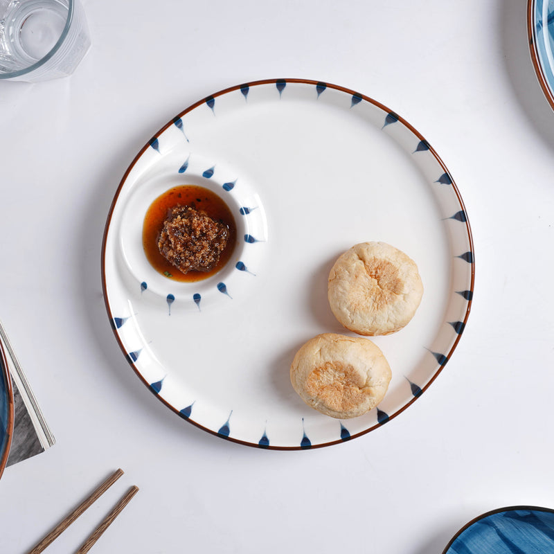 Sectioned Plate Nitori - Serving plate, snack plate, momo plate, plate with compartment | Plates for dining table & home decor