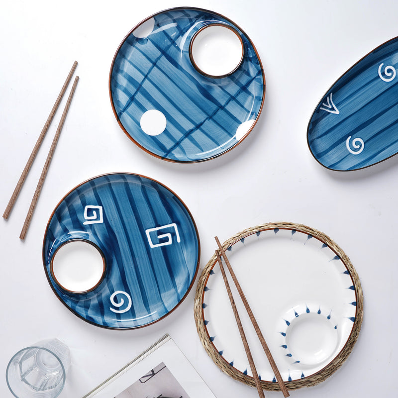 Sectioned Plate Nitori - Serving plate, snack plate, momo plate, plate with compartment | Plates for dining table & home decor