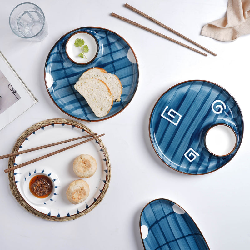 Sectioned Plate Nitori - Serving plate, snack plate, momo plate, plate with compartment | Plates for dining table & home decor