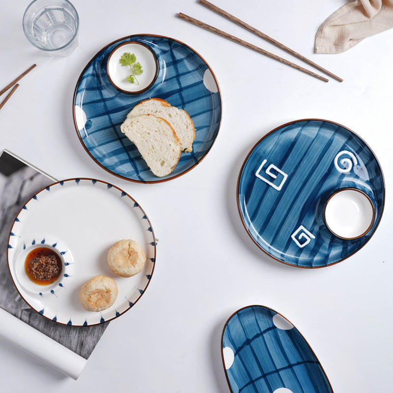 Sectioned Plate Nitori - Serving plate, snack plate, momo plate, plate with compartment | Plates for dining table & home decor