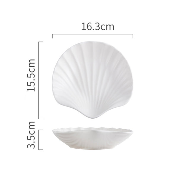 Shell Plate - Serving plate, snack plate, dessert plate | Plates for dining & home decor