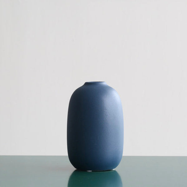 Short Cylinder Vase - Flower vase for home decor, office and gifting | Home decoration items