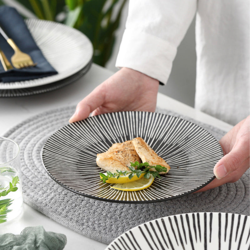 Siena Dinner Plate - Serving plate, rice plate, ceramic dinner plates| Plates for dining table & home decor