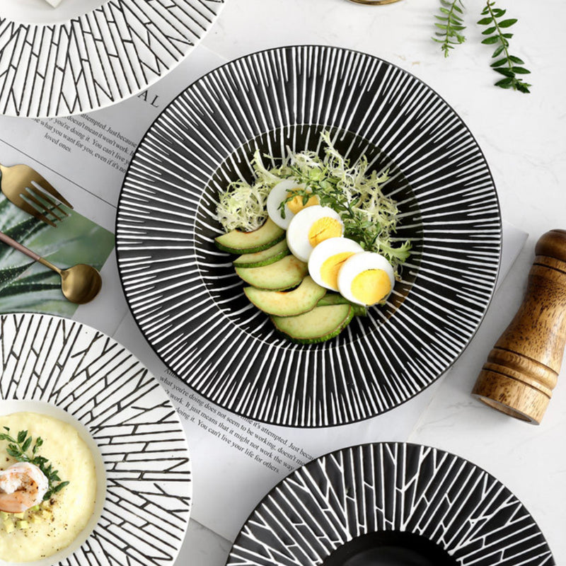 Siena Pasta Bowl - Serving plate, pasta plate, lunch plate, deep plate | Plates for dining table & home decor