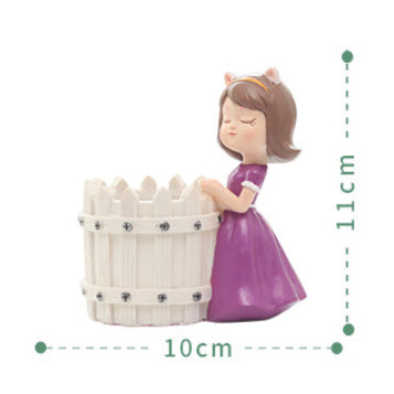 Girl With Basket Planter - Indoor planters and flower pots | Home decor items
