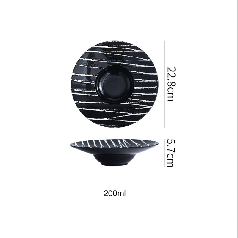 Sleek Pasta Bowl - Serving plate, pasta plate, lunch plate, deep plate | Plates for dining table & home decor