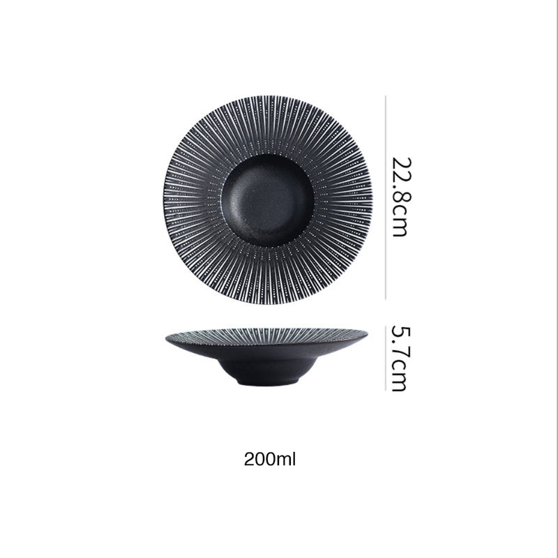 Sleek Pasta Bowl - Serving plate, pasta plate, lunch plate, deep plate | Plates for dining table & home decor