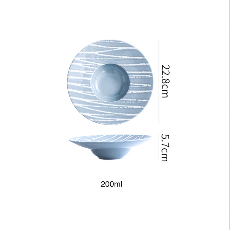 Sleek Pasta Bowl - Serving plate, pasta plate, lunch plate, deep plate | Plates for dining table & home decor