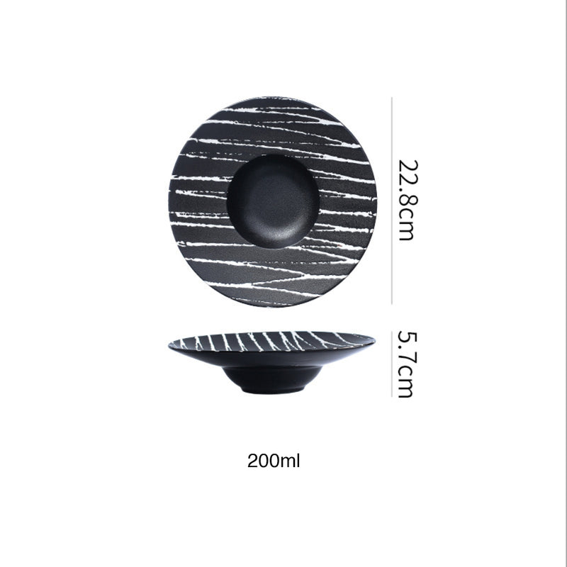 Sleek Pasta Bowl - Serving plate, pasta plate, lunch plate, deep plate | Plates for dining table & home decor