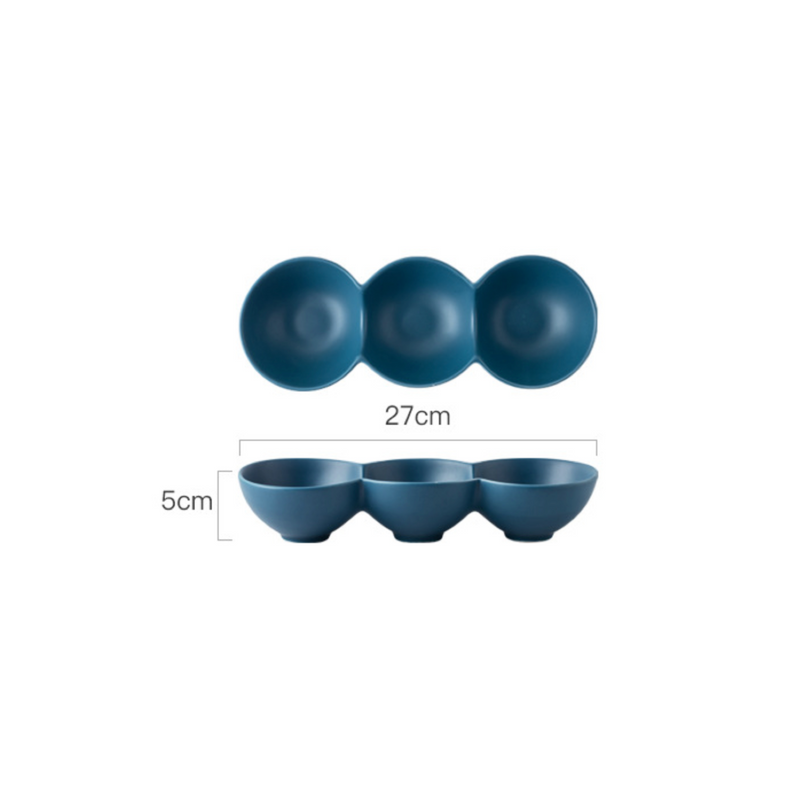 Snack Dish Dark Blue - Bowls, snack serving bowls, section bowls, fancy serving bowls, small serving bowls | Bowls for dining table & home decor