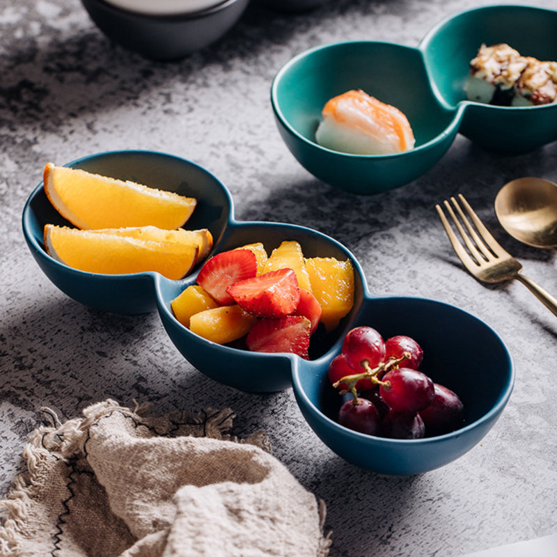 Snack Dish - Bowls, snack serving bowls, section bowls, fancy serving bowls, small serving bowls | Bowls for dining table & home decor