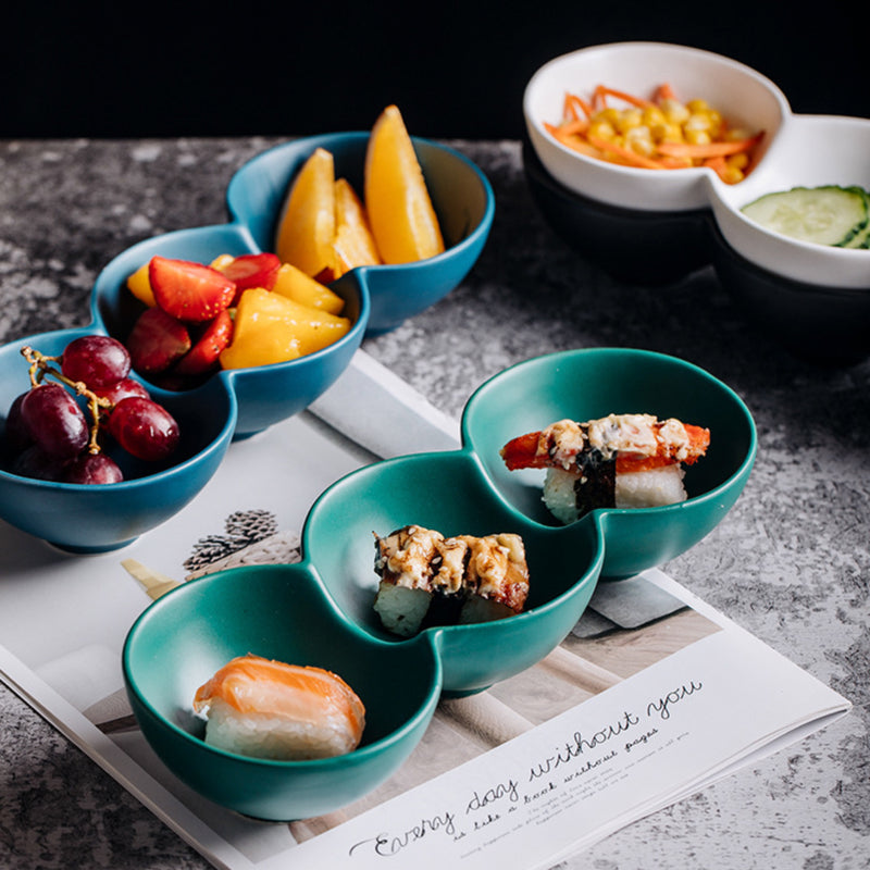 Snack Dish - Bowls, snack serving bowls, section bowls, fancy serving bowls, small serving bowls | Bowls for dining table & home decor