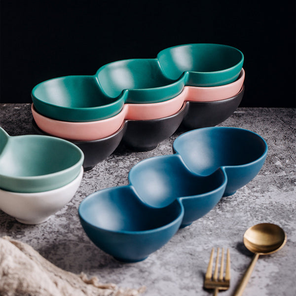 Snack Dish - Bowls, snack serving bowls, section bowls, fancy serving bowls, small serving bowls | Bowls for dining table & home decor