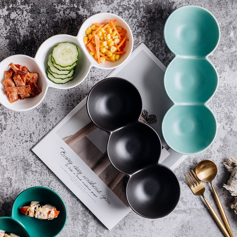 Snack Dish - Bowls, snack serving bowls, section bowls, fancy serving bowls, small serving bowls | Bowls for dining table & home decor