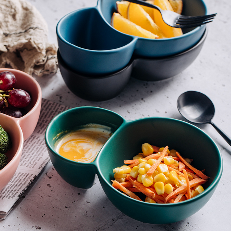 Snacks Bowl Green - Bowls, snack serving bowls, section bowls, fancy serving bowls, small serving bowls | Bowls for dining table & home decor
