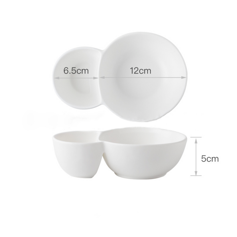 Snacks Bowl White - Bowls, snack serving bowls, section bowls, fancy serving bowls, small serving bowls | Bowls for dining table & home decor