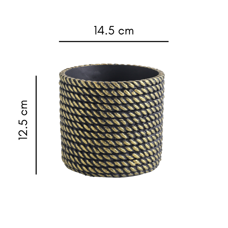 Ceramic Rope Planter Pot - Indoor planters and flower pots | Home decor items
