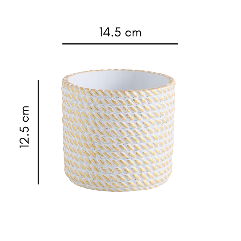 Ceramic Rope Planter Pot - Indoor planters and flower pots | Home decor items
