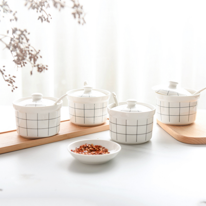 Spice Jar with Lid Set of 3 - Jar