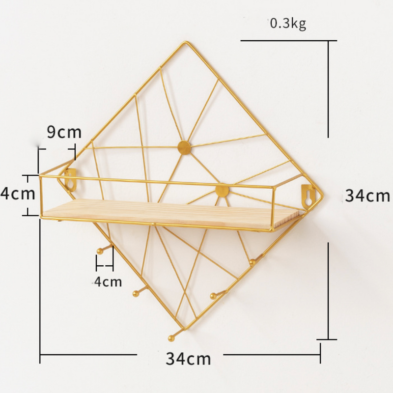 Square Wall Shelf - Wall shelf and floating shelf | Shop wall decoration & home decoration items