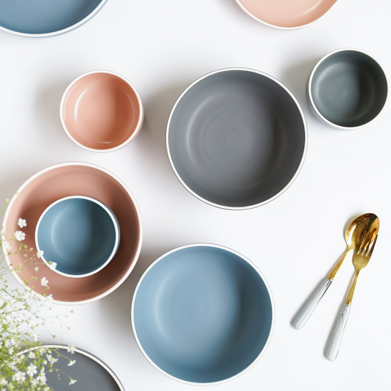 Stoneware Bowl - Bowl, ceramic bowl, serving bowls, noodle bowl, salad bowls, bowl for snacks, large serving bowl | Bowls for dining table & home decor